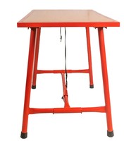 Banco de Trabajo Plegable Portátil de Madera Maciza y Acero H403 para Taller, Bricolaje Industrial y Uso en Maquinaria de Tuberías