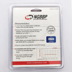 Plaquettes de frein en céramique organique NGBBP Factory Hot Sale pour vélo, arrière et avant, <span class=keywords><strong>EBC</strong></span> FA271, pour Arctic Cat Laverda Quasar - Product Image 6