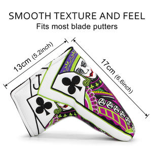 OEM Custom Leather <b>Putter</b> <b>Headcover</b> Golf Club Head Covers Custom Premium Magnetic <b>Putter</b> Golf Head Covers <b>Putter</b> Blade Cover - Product Image 3