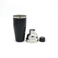 3 pièces 24oz 750ml outils de barman de pulvérisation noir mixologue vin boissons Martini français Cobbler Cocktail Shaker mélangeur