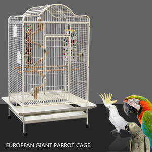Kinghotpet grande <span class=keywords><strong>Cage</strong></span> en acier inoxydable pour perroquet gris africain Lovebird Cockatiels <span class=keywords><strong>Cage</strong></span> <span class=keywords><strong>Cage</strong></span> à oiseaux avec accessoires - Product Image 5