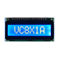 Solución Completa de Pantalla Wisetip para Fabricantes, Módulo LCM Vc8X1A, Controlador ST7066 + Fuente de Alimentación Única de 5V
