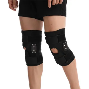 Pelindung lutut patela terbuka dengan karet kompresi, penopang pegas cocok untuk perlindungan lutut silikon pada sendi lemah