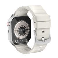 Fitcloud Pro Reloj inteligente para hombre Pantalla TFT de 1,95 pulgadas Banda de acero inoxidable BT Call Fitness Tracker Correas dobles Cargador inalámbrico