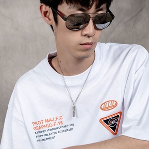 Bouddhisme tibétain six mots <span class=keywords><strong>proverbe</strong></span> bouddha écriture charme S925 collier en argent pendentif en argent sterling pour hommes - Product Image 4