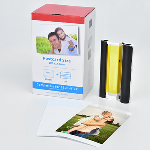Papier photo brillant 4x6 KP108IN compatible avec <span class=keywords><strong>Canon</strong></span> <span class=keywords><strong>Selphy</strong></span> CP1300 CP1500 CP1200 <span class=keywords><strong>CP1000</strong></span> - Product Image 1