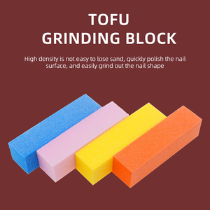 Dụng Cụ Chuyên Nghiệp Khối Mài 4 Mặt Không Thể Rửa Sạch Cát Làm Móng Tay Khối Đệm Làm Móng Chuyên Nghiệp - Product Image 5