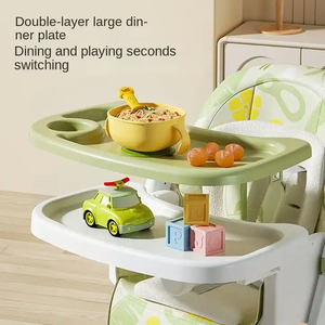 Chaise haute pliable <span class=keywords><strong>pas</strong></span> chère pour enfants avec balançoire et table à manger intégrée – Offre spéciale - Product Image 5