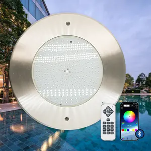 Смартфон RGBW, 18 Вт, тонкая плоская подсветка для бассейна IP68, подводный свет 316SS, светодиодное освещение под водой для piscina