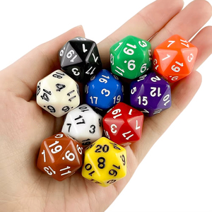 20 Sided DND Custom LOGO In Stock Polyhedral 16mm High Quality Acrylic Online Store Playing Game <strong>Toy</strong> Components Engraved <strong>Dice</strong>