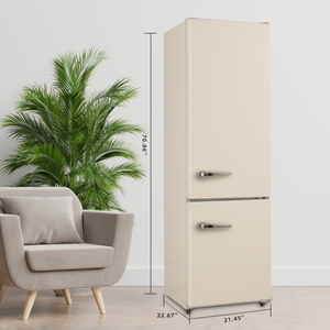 Réfrigérateur Électrique Rétro MDRF250WE-RE 238L Sans Givre, Économe <span class=keywords><strong>en</strong></span> Énergie, Congélateur <span class=keywords><strong>Bas</strong></span>, Refroidissement par Air, Portable pour Hôtel - Product Image 5