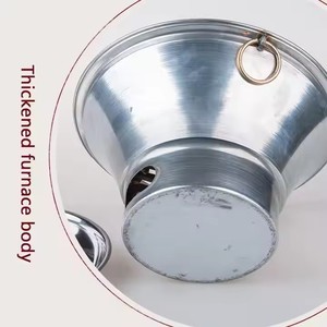 <span class=keywords><strong>Four</strong></span> en terre cuite de style <span class=keywords><strong>japonais</strong></span> AUPLEX en acier inoxydable pour barbecue au charbon de bois, foyer en terre cuite à l'ancienne, sécurité des flammes pour la cuisson - Product Image 3
