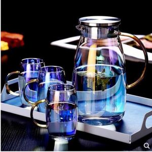 Best Selling Enamel Coffee High Quality Afternoon Teacup Household <b>Kettle</b> <b>Water</b> Cup Glass Teapot Set - Product Image 5