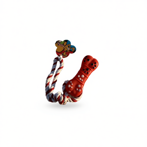 Giocattoli Interattivi e di Movimento per Animali Domestici: Intrigante Corda con Impronte e Ossa - Product Image 1