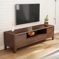 Meuble TV en bois massif nordique, moderne et minimaliste, multifonctionnel, pour salon, unité de divertissement, usage domestique, rangement