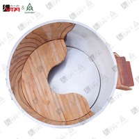 Fabricant de sauna vapeur, bain froid rond en acier inoxydable pour centre de remise en forme, spa, centre de récupération, bain de glace professionnel