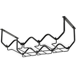 Debajo del Gabinete Estante de vino y Soporte para vasos Organización de cocina con organizador de 4 botellas - Product Image 4