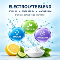 Poudre d'électrolytes pure de marque privée, compléments sportifs, antioxydant, hydratation pour adultes, croissance musculaire, naturel, HACCP, Halal