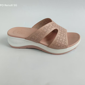 Nouvelle Arrivée Sandales Compensées <span class=keywords><strong>Femme</strong></span> Style Sportif d'Été Légères Semelle EVA Bride Cheville Confortables Chaussures Décontractées Grande Taille - Product Image 5