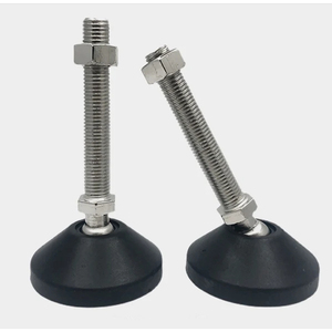 Nhiệm vụ nặng nề Nickel mạ cao su Pad đồ nội thất chân có thể điều chỉnh/cố định san lấp mặt bằng chân - Product Image 1