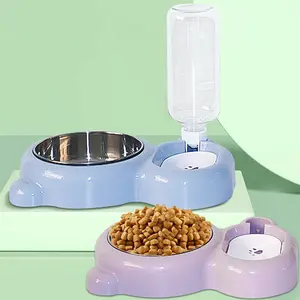 Anti Web Dog Food Water Feeder Bowl Automatic Dog Cat Feeders Water Bowl Dog Water Bowl Dispenser