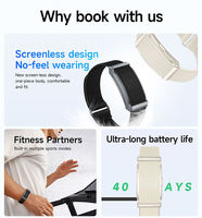 Pulsera Inteligente Deportiva G69 K69 Sin Pantalla para Hombre y Mujer, Modo Multideportivo, Monitoreo de Salud Sin Pantalla, IP68, Monitor de Frecuencia Cardíaca