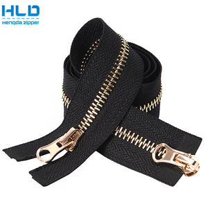 Hengda Usine Personnalisée3 #5 #8 #2 Way Veste <span class=keywords><strong>Fermeture</strong></span> Éclair Séparée Haut De Gamme <span class=keywords><strong>Double</strong></span> <span class=keywords><strong>Curseur</strong></span> Laiton Métal <span class=keywords><strong>Fermeture</strong></span> Éclair - Product Image 2