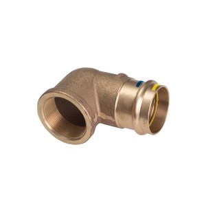 Codo de Bronce Hembra para Conexión a Presión, Rosca de 18 x 1/2\"F\", Accesorio Genérico - Product Image 2