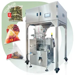 Machine d'emballage de sachets de thé à faible coût entièrement automatique avec ficelle et étiquette