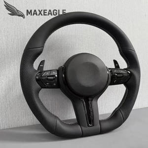 Setir Kulit Berlubang Hitam untuk BMW F30 F31 F10 F32 F33 F39 F80 F82 F87 E84 E83 Seri 2 3 5 X1 X2 X3 X4 X5 X6 - Product Image 3