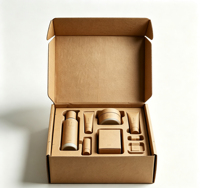 Petites boîtes d'expédition QYTEC en forme d'avion avec doublure en éponge pour l'électronique grand public - Emballage personnalisé pour parfums, boîtes cadeaux à emporter