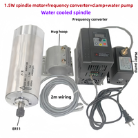 Moteur de broche + convertisseur de fréquence + pince Broche de machine à graver Moteur à grande vitesse Spécial pour les utilisateurs de bricolage Moteur de broche