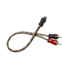 Cable de Audio 2RCA con Conector Tipo Lotus, Núcleo de Acero Revestido de Cobre, Clavija Niquelada para TV, Altavoz de Coche, Sistema de Audio