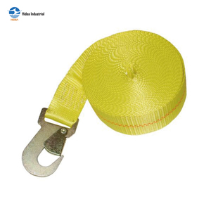 Sangle de fixation HIDEA de 2 pouces avec mousqueton plat ou mousqueton plat torsadé en polyester pour camion à plateau - Product Image 2