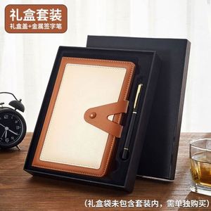 ชุดของขวัญสมุดรายวันสมุดโน้ตธุรกิจหนัง PU B5 A5ออกแบบได้ตามต้องการพร้อมโลโก้สำหรับโปรโมชั่นเทศกาลคริสต์มาส - Product Image 5