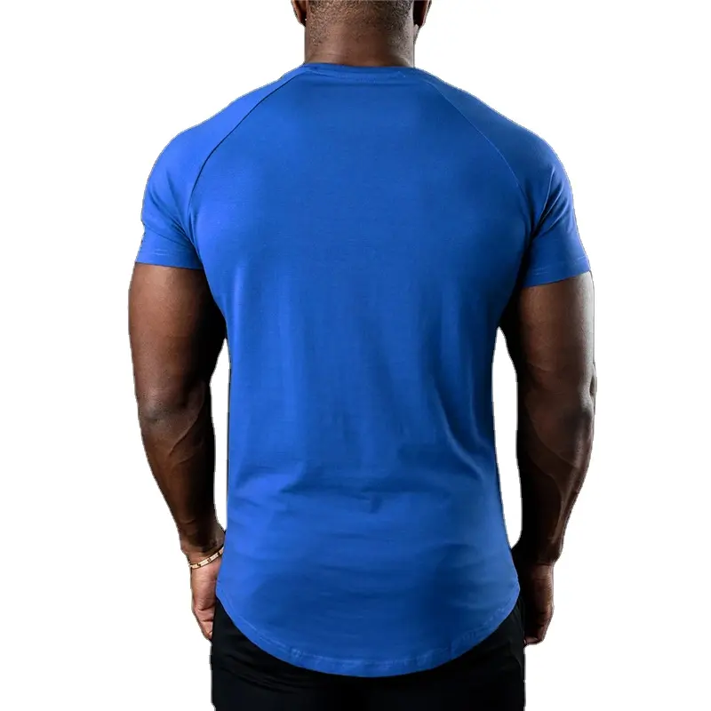 Мужская облегающая футболка из 95% хлопка, 5% спандекс