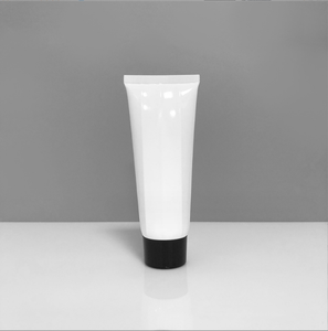 Paquete de manguera cosmética arrugada poligonal blanca de 80g, embalaje de 80ml, botella vacía, botella de vacío de plástico - Product Image 6