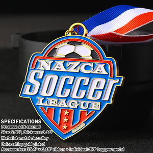 Medallas Personalizadas de Fábrica, Medallas de Aleación de Zinc y Esmalte, Premios de Pickleball, Medallas Deportivas 3D para Baile, Carrera, Fútbol, con Logotipo - Product Image 3