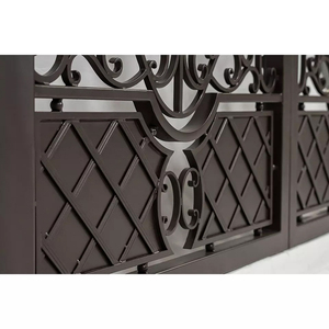 Kits d'art décoratif Antique de luxe, double porte pivotante en <span class=keywords><strong>fer</strong></span> <span class=keywords><strong>forgé</strong></span> pour allée - Product Image 2
