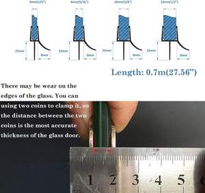 6mm <span class=keywords><strong>8mm</strong></span> 10mm bandes d'étanchéité <span class=keywords><strong>de</strong></span> <span class=keywords><strong>porte</strong></span> <span class=keywords><strong>de</strong></span> <span class=keywords><strong>douche</strong></span> <span class=keywords><strong>porte</strong></span> <span class=keywords><strong>de</strong></span> <span class=keywords><strong>douche</strong></span> bande étanche balayage <span class=keywords><strong>joint</strong></span> inférieur - Product Image 3