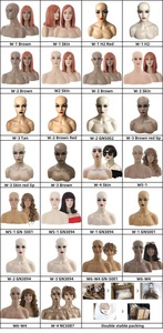 Bán Buôn Sợi Thủy Tinh Cổ Dài Treo Tường Đẹp Ma Nơ Canh Tóc Giả Đầu - Product Image 4