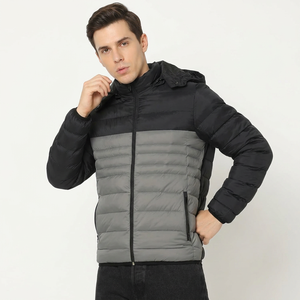 Veste matelassée réversible pour homme, de qualité supérieure, longueur standard, rembourrée, écologique, avec capuche, pour l'hiver, impression de logo personnalisée - Product Image 1