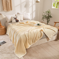 Couverture en polaire de flanelle de polyester pour lit double, couverture douce et épaisse pour couple, idéale pour l'hiver, taille King et Queen