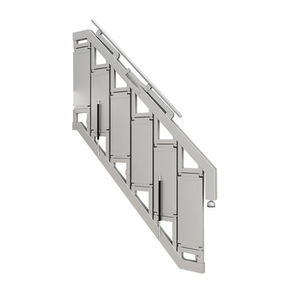 Escalera Plegable <span class=keywords><strong>de</strong></span> Pared <span class=keywords><strong>para</strong></span> Ático, Escalera Retráctil y Plegable que Ahorra Espacio, con Barandilla <span class=keywords><strong>para</strong></span> el Hogar - Product Image 3