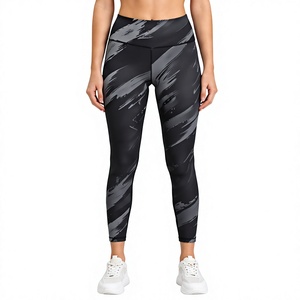 Leggings de sport pour femmes de haute qualité, personnalisés, imprimés par sublimation, taille mi-haute, sans couture, respirants et à séchage rapide - Product Image 1