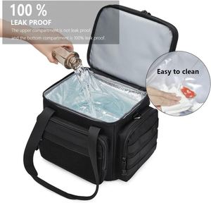 Sac isotherme tactique noir grand format pour le déjeuner, étanche et anti-fuite, idéal pour la restauration collective - Product Image 6