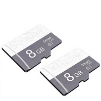Lot de 2 cartes TF UHS-I C10 A1 haute vitesse 8 Go avec adaptateur pour tablette/téléphone portable/appareil photo/audio de voiture/jeux