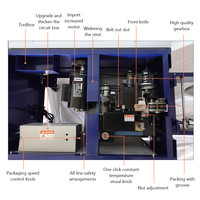 Machine de cerclage de table intelligente semi-automatique pour cartons, vitesse d'emballage rapide, expédition mondiale, équipement industriel