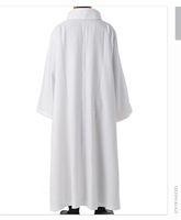 Soutane Robe de Clergé Arabe Chrétien Catholique pour Prêtre du Moyen-Orient, Été Automne, Polyester, à Capuche, Longueur Cheville, Vente en Gros