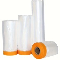 Ruban adhésif acrylique PVC double face imperméable, film de masquage pré-adhésif sans impression pour la peinture automobile et la décoration intérieure